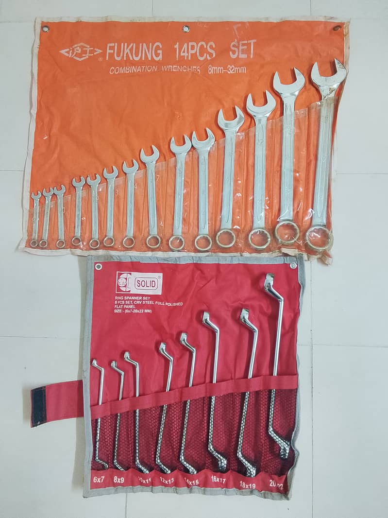 Pipe Wrench Set, Spanner Set 1