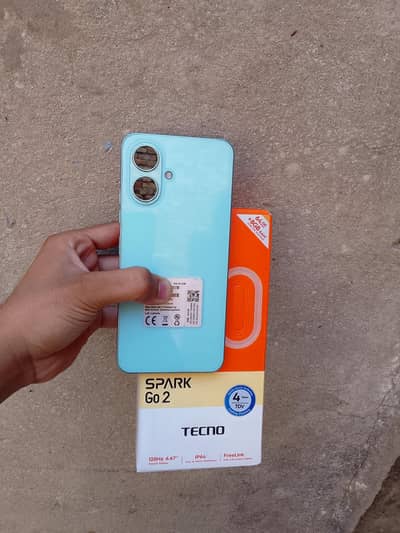 Tecno Spark Go 2 With Box and Data cable