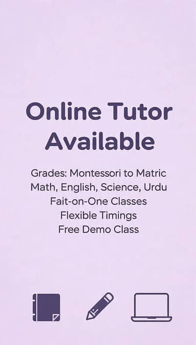 ONLINE TUTOR+Quran Teacher