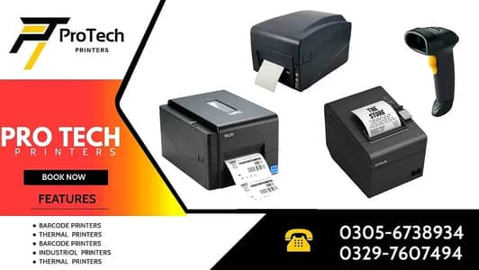 Industrial thermal printers / Barcodes scanners / Cash drawer