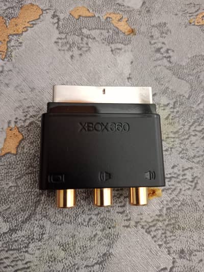 Official Xbox 360 RGB Scart to 3 RCA Composite AV Adapter