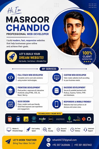 I am web developer