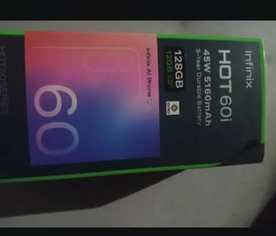 Infinix hot 60i 6/128 full box ha