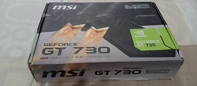 msi GEFORCE GT 730 - 2GB - DDR3 - HDMI + DLDVI graphic card