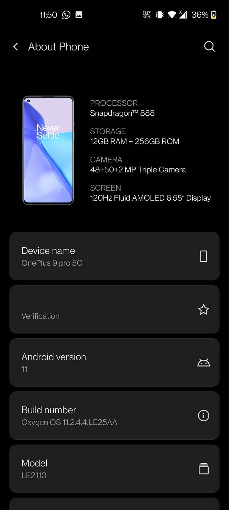 One Plus 9 5g 6