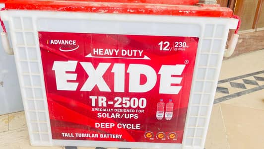 Exide Tall tubeler TR 2500 Batteries For sale.