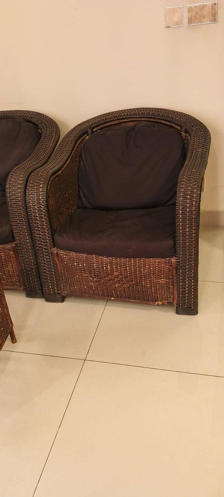 cane sofa set 1