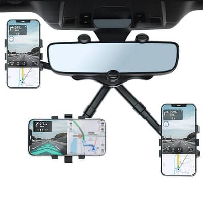 Rear View Mirror Phone Holder