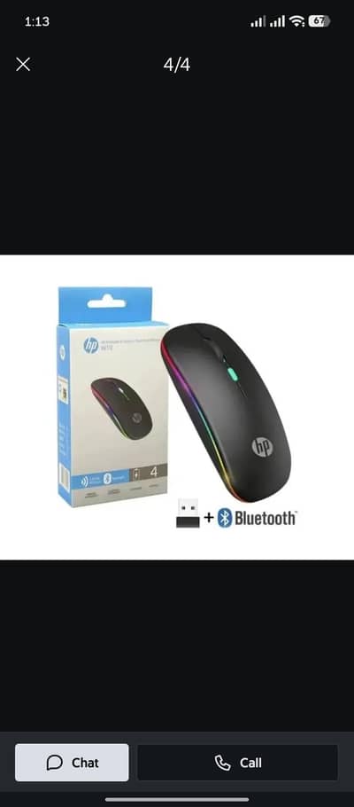Wireless Bluetooth rechargeable mouse for sale
