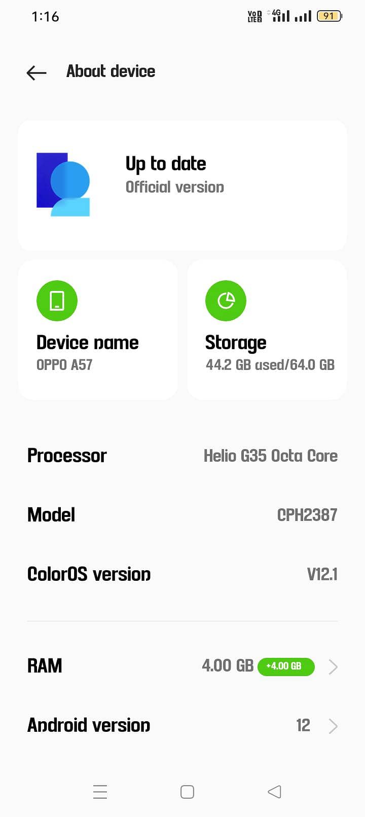 OPPO A57 6