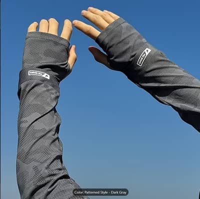 Arm Sleeves Sun UV Rays Protection Summer Ice Silk Camouflage Boys Men