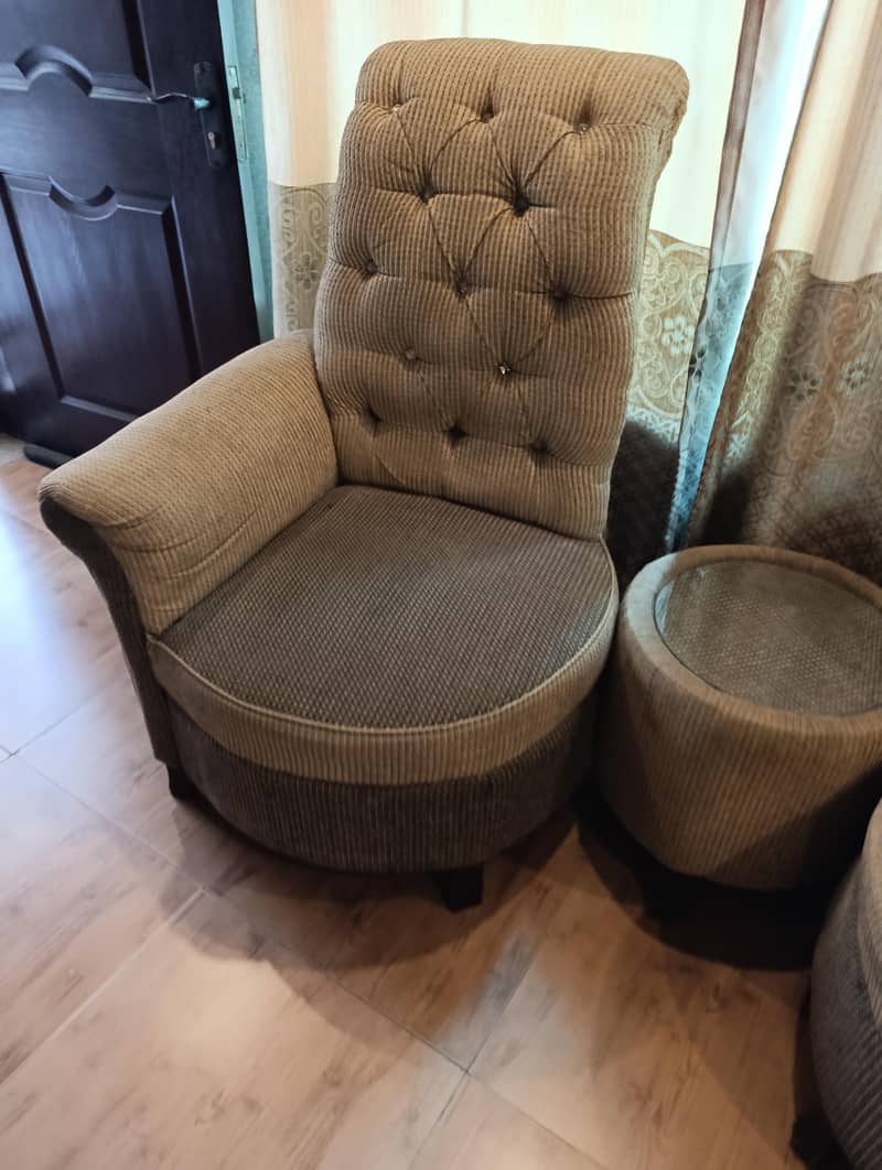 Two chairs with table 2