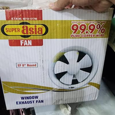 Super Asia Window exhaust fan 8 inch brand new