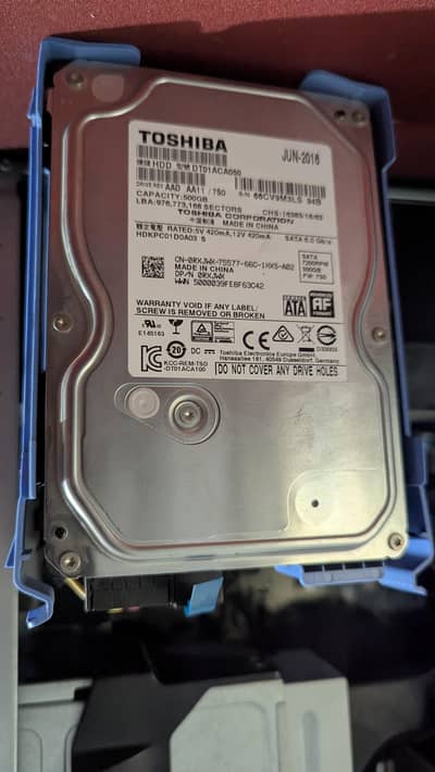 Toshiba 500GB HDD 100% health