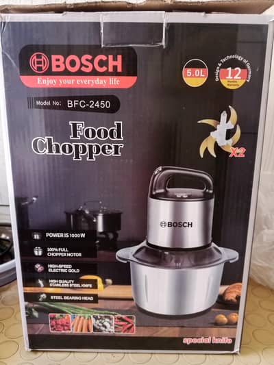 Bosch Food Chopper 5L 1000W (Model BFC-2450)