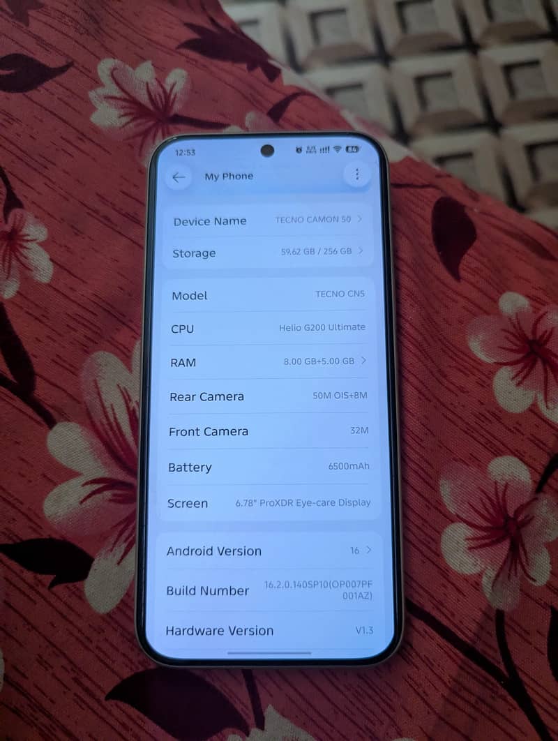 Tecno Camon 50 7
