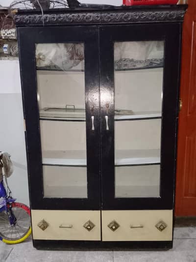 Wood Almari for Carocary