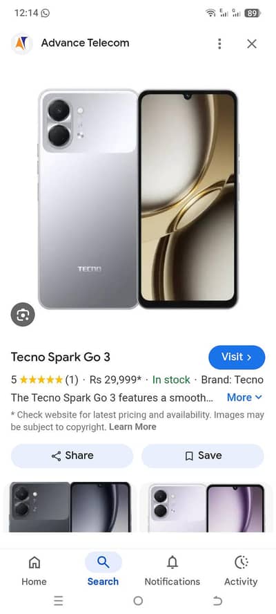 Tecno Spark go 3