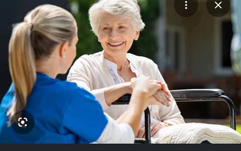 female nurse and house help