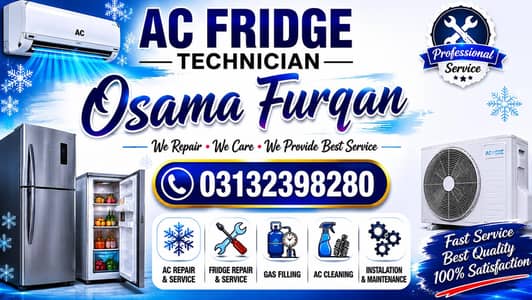 AC fridge technician