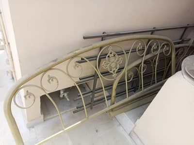IRON BED DOUBLE WITH MATTRESS