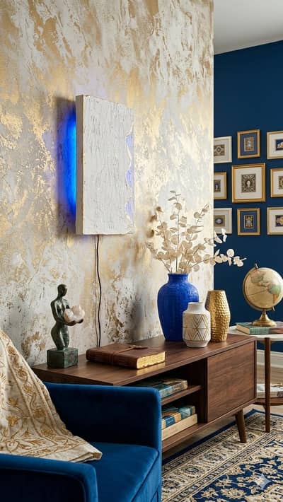 Handmade LED Wall Art | Modern Textured Decorative Piece