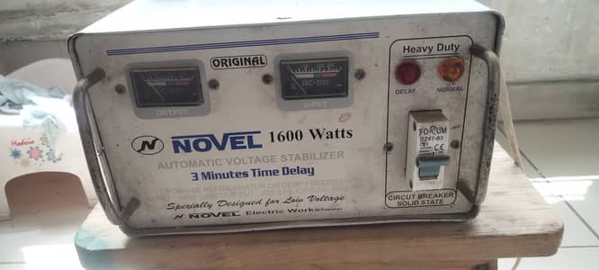 Novel Refrigerator Stabilizer 1600VA – Used but in Excellent Working