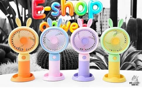 Fan Rechargeable For Kids with portable 3 speed Fan