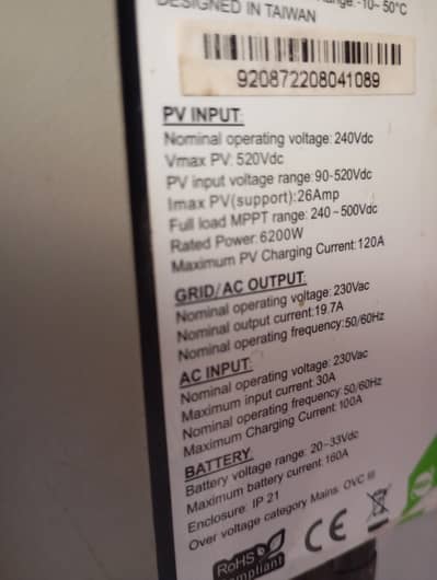 Fronus 4.2 Kwatt Hybrid Inverter infenion model with 2