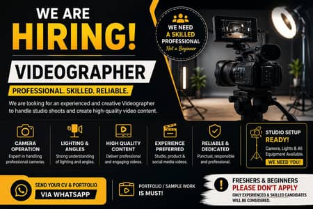 Videographer / Studio Camera Operator