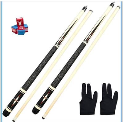 2Pcs Billiard Pool Cue Sticks