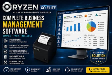 Oryzen X0 ELITE POS System for all type of Businesses (life time)