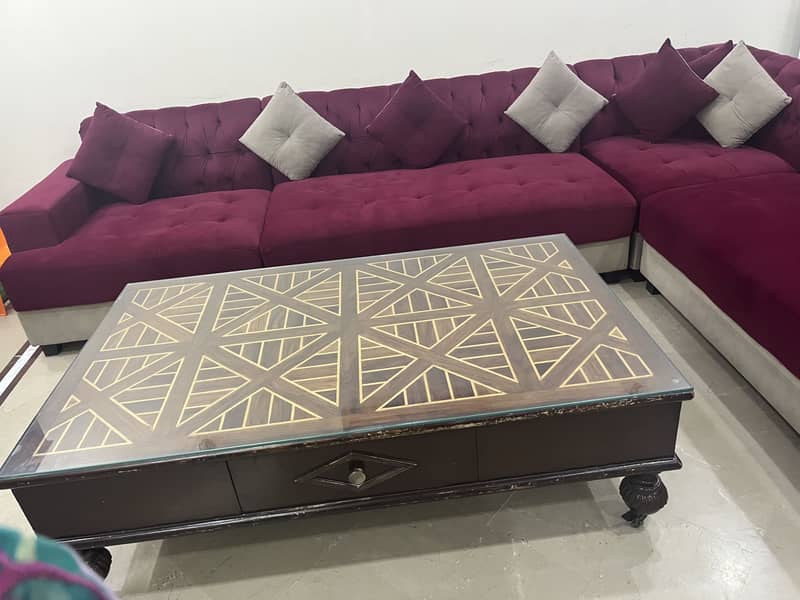 L-shaped sofa set 0