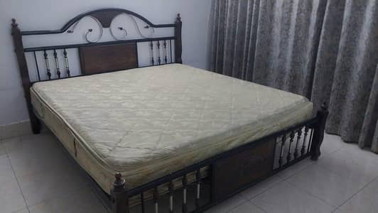 bed with mattress