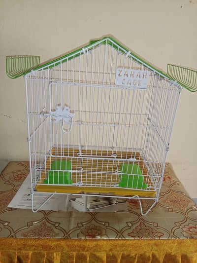 hen and parrot cage