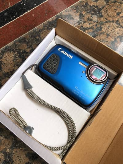 Imported Rare Blue Canon PowerShot D30 – Perfect Y2K Aesthetic Camera