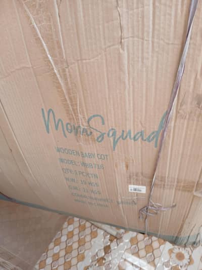 Mom Squad Baby Cot (White) WBB 716