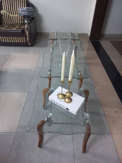 3 Table Set For Sale 1 Centre 2 Side