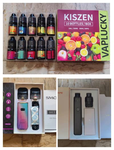 SMOK Nord 2 & Geekvape Wenax Pod Kit – Free 10-Bottle KISZEN Pack with