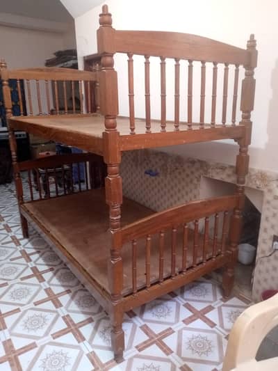 Two Stage Wooden bed