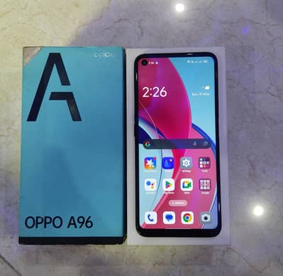 OPPO A96 8/128GB Ram with box and 33W fast charger for sale