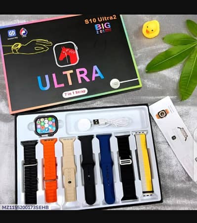 S10 Ultra 2 Smart Watch Titanium Black Orange Blue