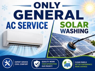 Solar washing and ac service