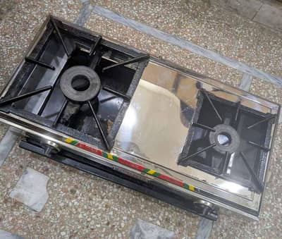 2 Burner gas stove steel Chula