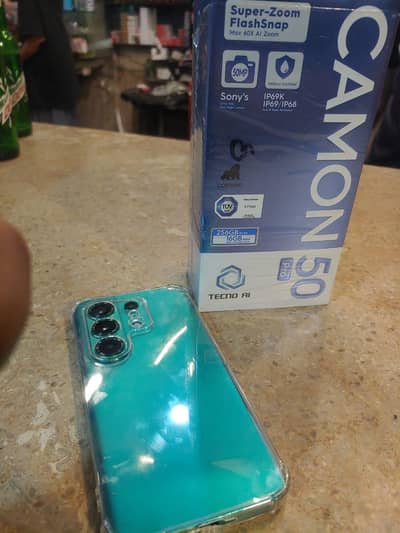 Tecno camon50 pro  only box open  brand new
