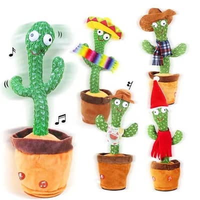 Dancing cactus plush toy for kids 1+