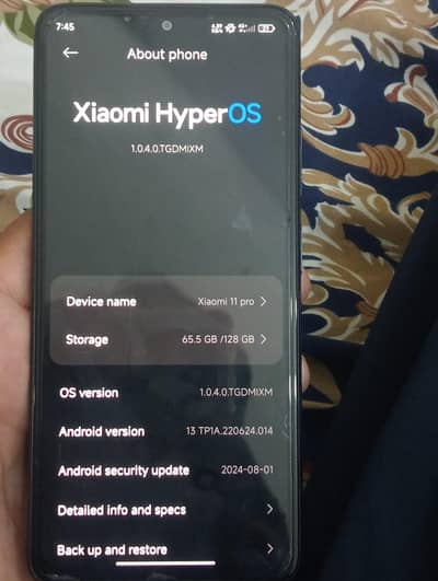 Xiaomi note 11 pro 8 128 gb