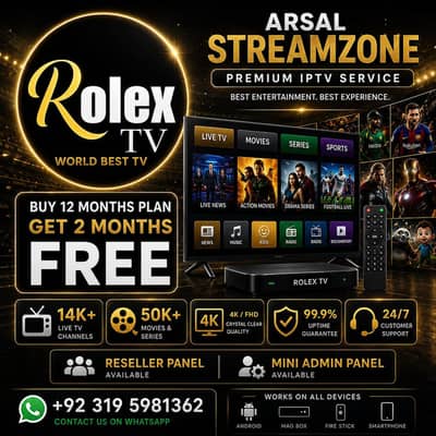 Mega IPTV | Opplex IPTV  |Starshare | B1G | Ultra 4k | Geo tv