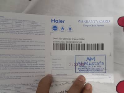 Box Pack Haier Freezer 285 inverter