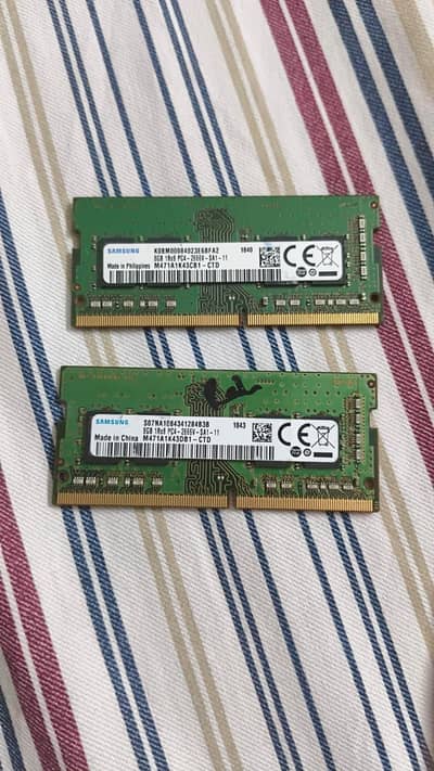 Samsung 8gb ddr4 2666mhz 2 sticks 8+8 for laptop